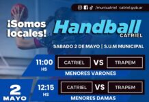 Handball regional-Catriel será sede de una nueva jornada de handball en el SUM Municipal