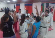 Gran participación en la Clínica de Lucha Olímpica realizada en 25 de Mayo