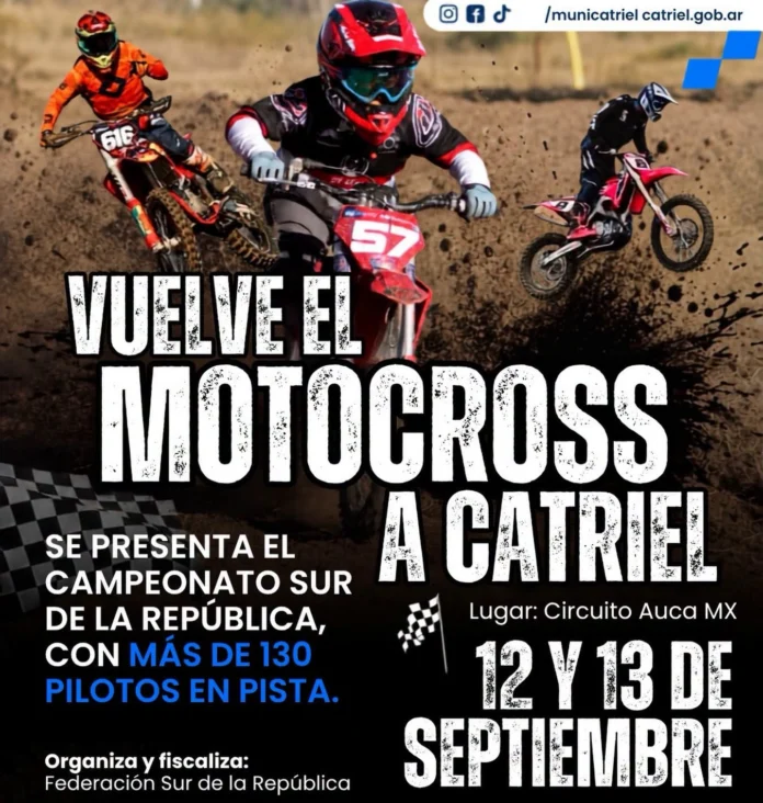 El motocross vuelve a Catriel con más de 130 pilotos en pista