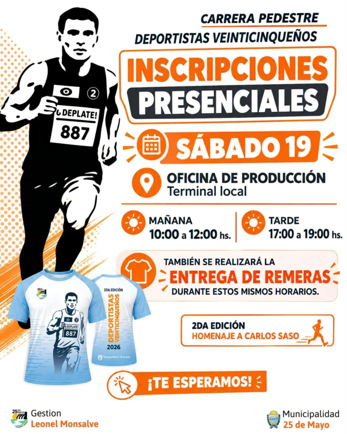 811534361_4768122486756139_1684327697909065945_n La Carrera Pedestre Deportistas Veinticinqueños abre sus inscripciones presenciales este sábado