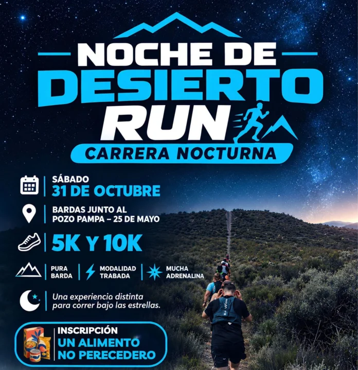 848587094_2858782864492956_6477871616845757000_n Desierto Run: 25 de Mayo se prepara para una desafiante carrera nocturna entre las bardas